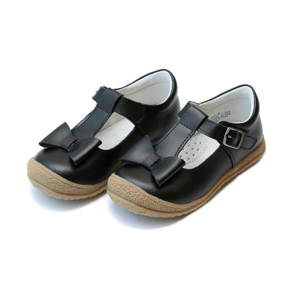 L'Amour Emma Bow T-Strap - Black