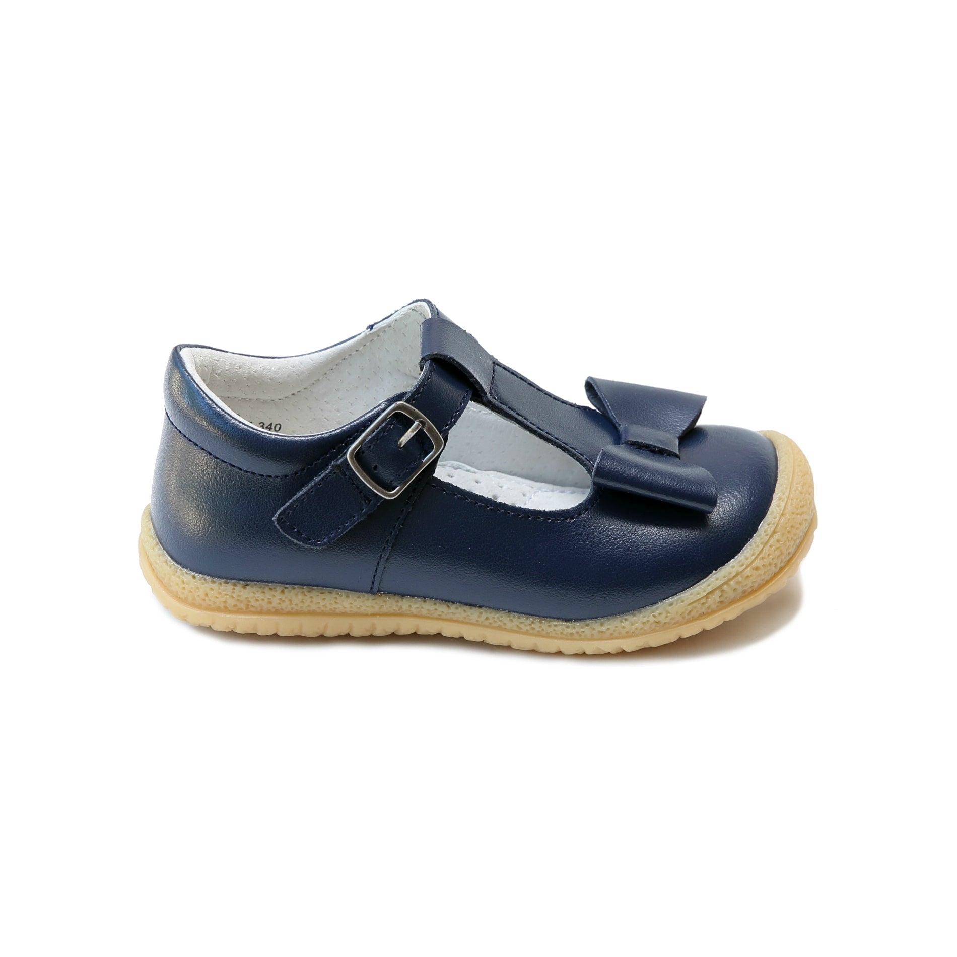 L'Amour Emma Bow T-Strap - Navy (2)