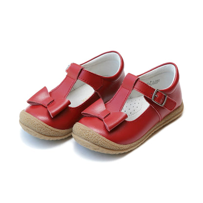 L'Amour Emma Bow T-Strap - Red