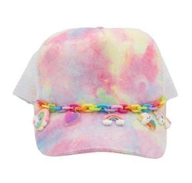 THCE-LINK_Pink Tye Dye Unicorn Trucker Link Hat