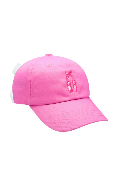 Bits & Bows Ballet Slippers Bow Baseball Hat - Magenta