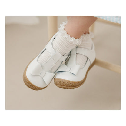 L'Amour Emma Bow T-Strap - White (2)