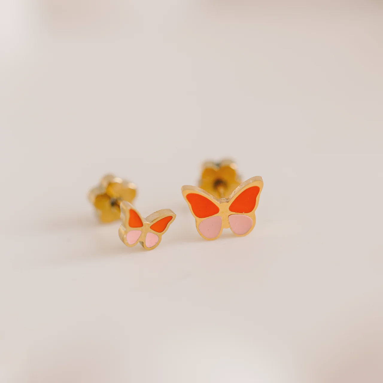 Tiny Butterfly Colorblock Studs