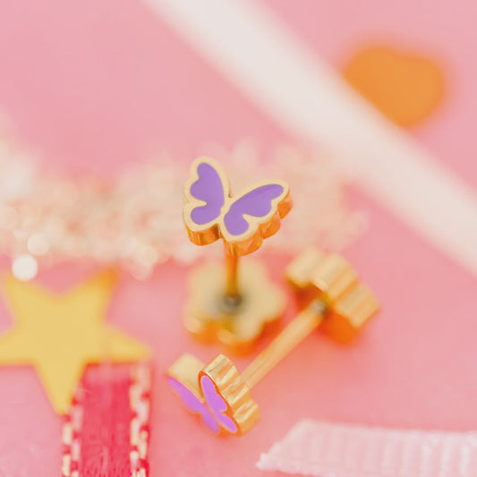 Tiny Purple Butterly