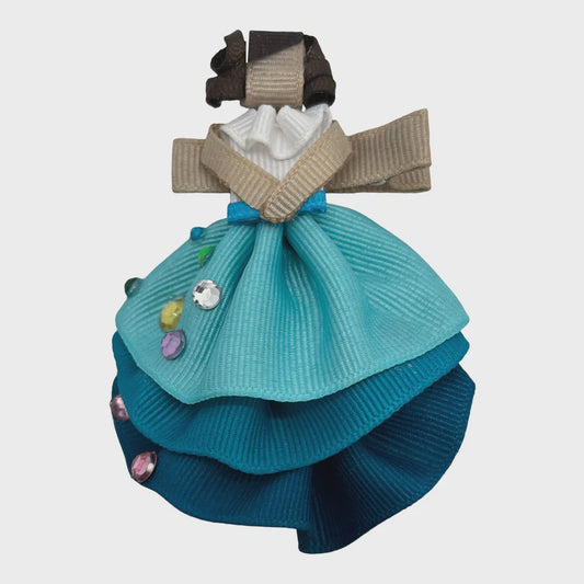 Blue Princess Clip