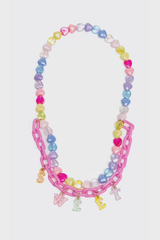 Sweetheart Necklaces (Pink or Purple) - 86146