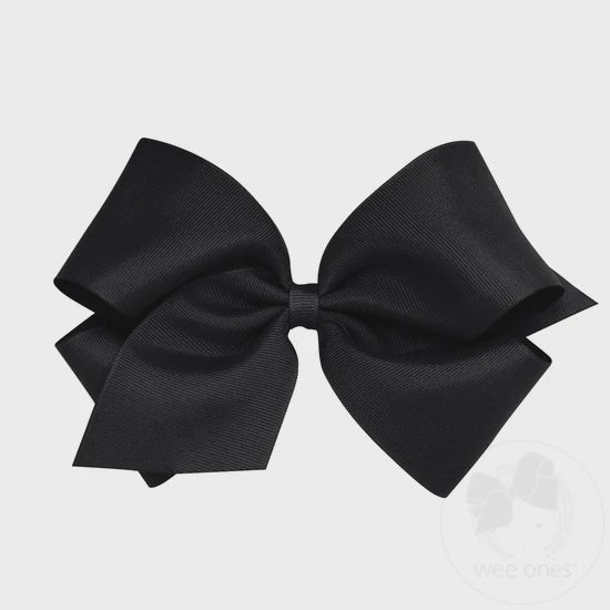 King Grosgrain Bow - Black
