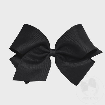 King Grosgrain Bow - Black