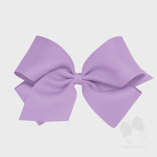King Grosgrain Bow - Light Orchid