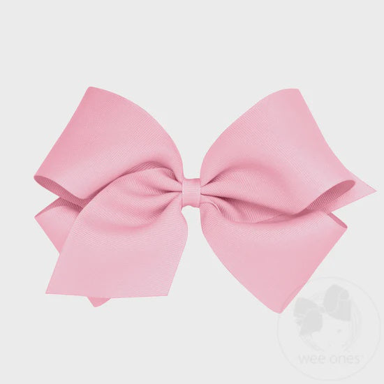 King Grosgrain Bow - Pearl