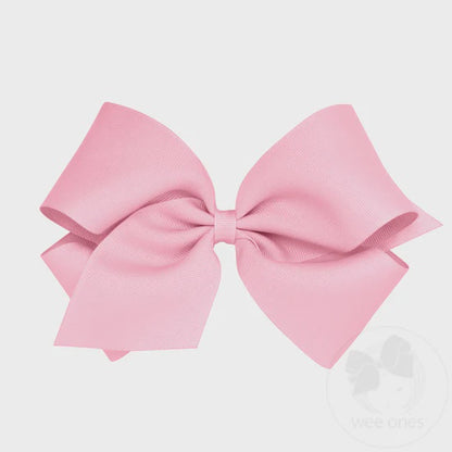 King Grosgrain Bow - Pearl