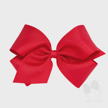 King Grosgrain Bow - Red
