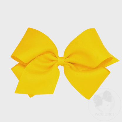 King Grosgrain Bow - Yellow