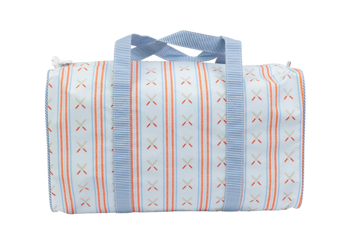 Apple of My Isla Duffle Bag in Baseball