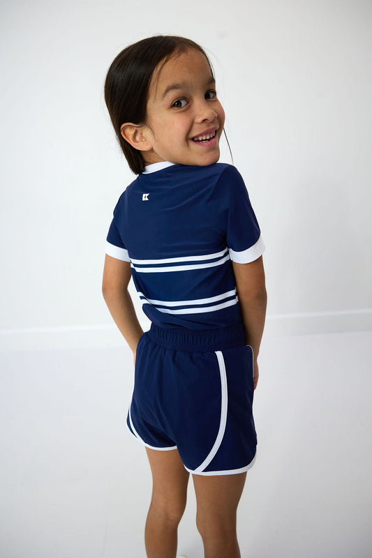 Girl's Super Short - Navy (2)