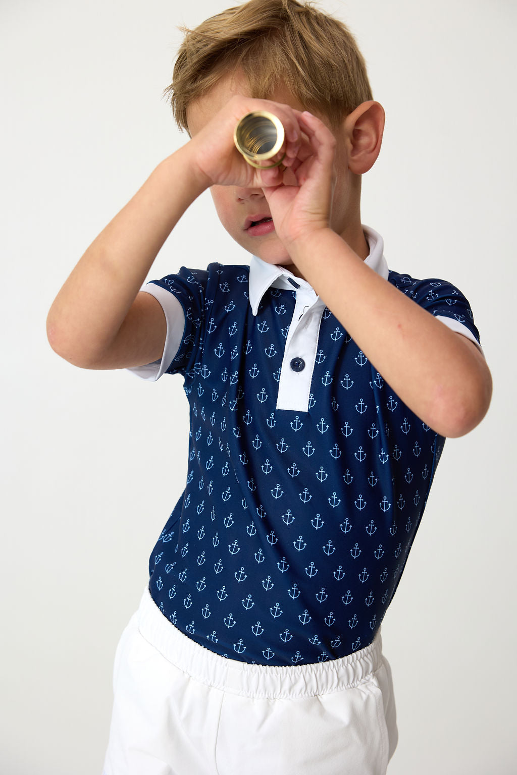 Polo Shirt Nautical - Anchor Print (3)