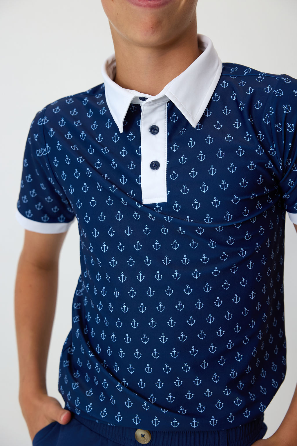 Polo Shirt Nautical - Anchor Print (2)