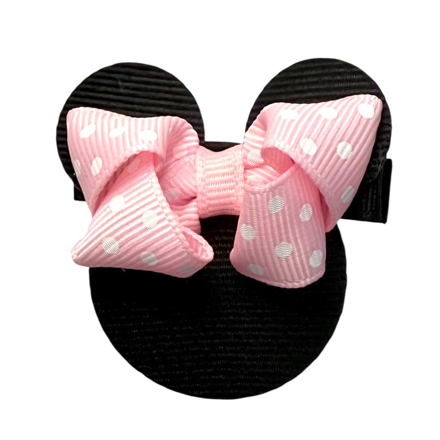 Minnie Mouse Clip w/ Polka Dot Bow
