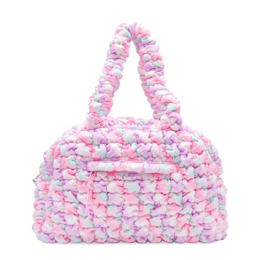 Quilted Scrunchies  Printed Medium Duffle Bag