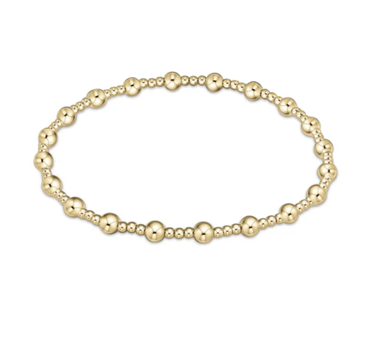 egirl Sincerity bracelet with alternating large and small gold beads