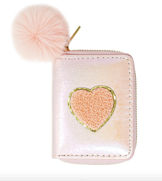 Shiny Heart Patch Wallet