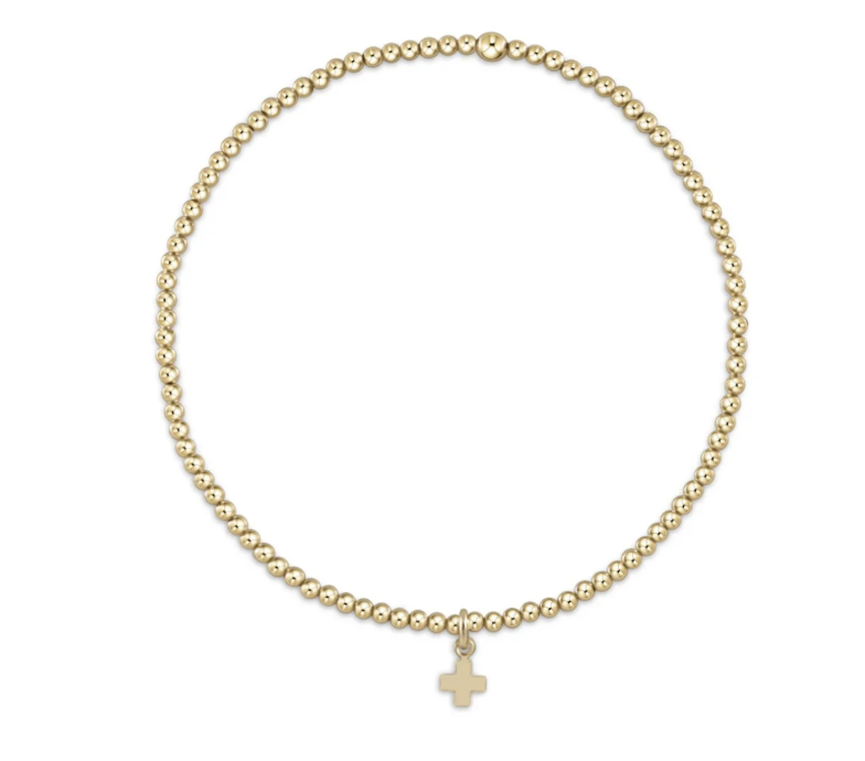 Egirl Classic Gold 2MM Small Cross Charm