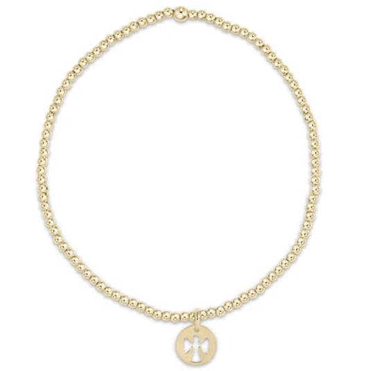 Egirl CL Gold 2mm Angel Small Disk Charm