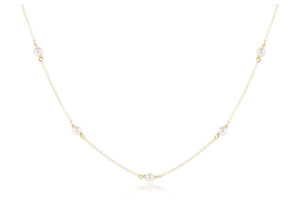 Gold Pearl Choker 4MM