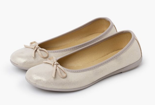 1393_ Shiny Ballet Flat With Bow (32-34)