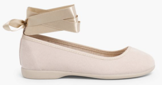 Ballerina Satin Bow Ankle Strap