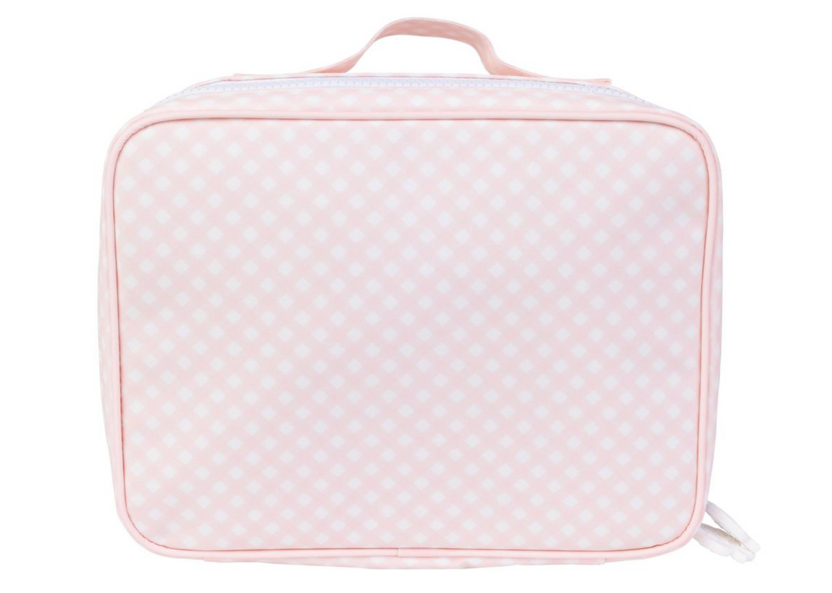 Apple of My Isla Lunchbox in Pink Gingham