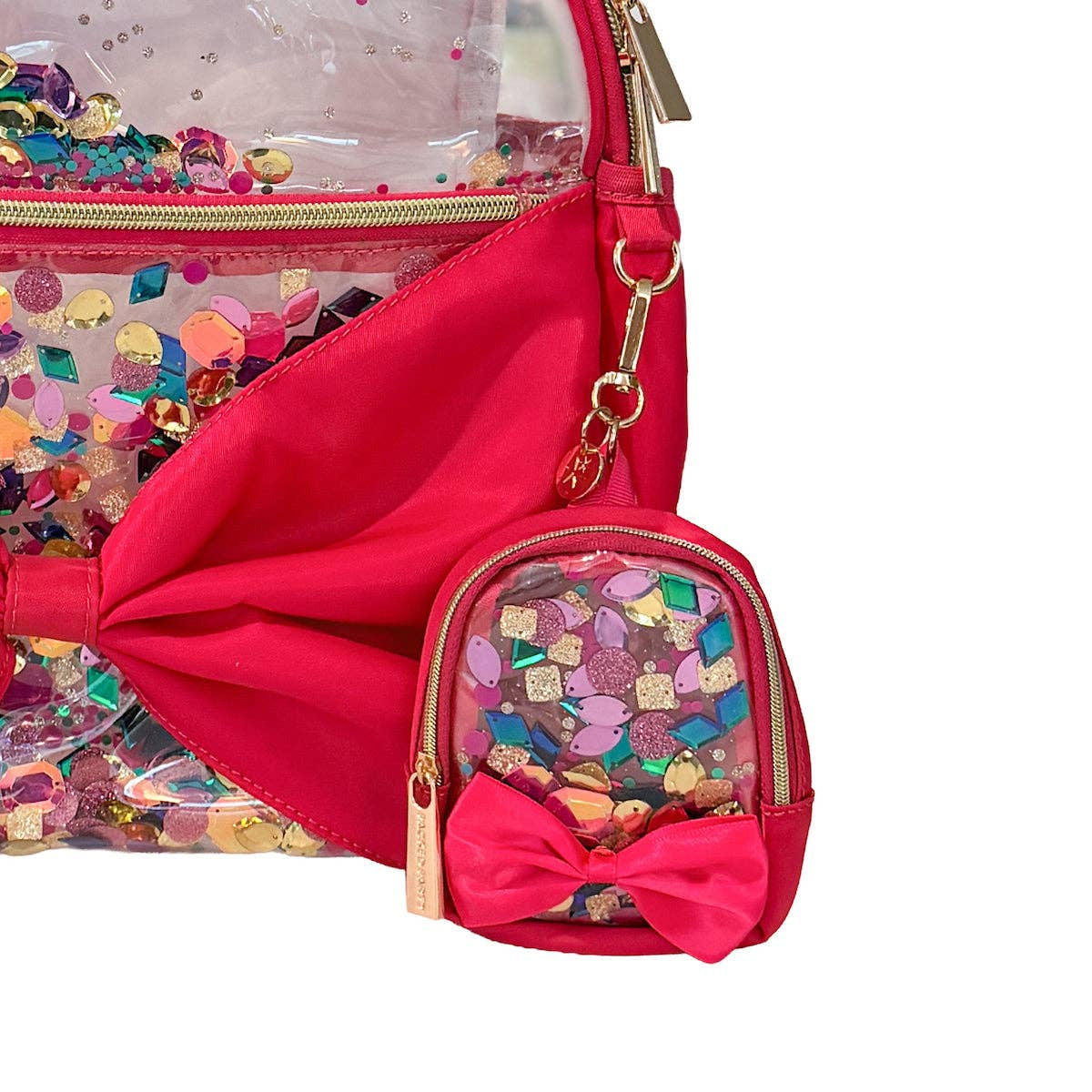 "Audrey" Mini Confetti Backpack Bag Charm