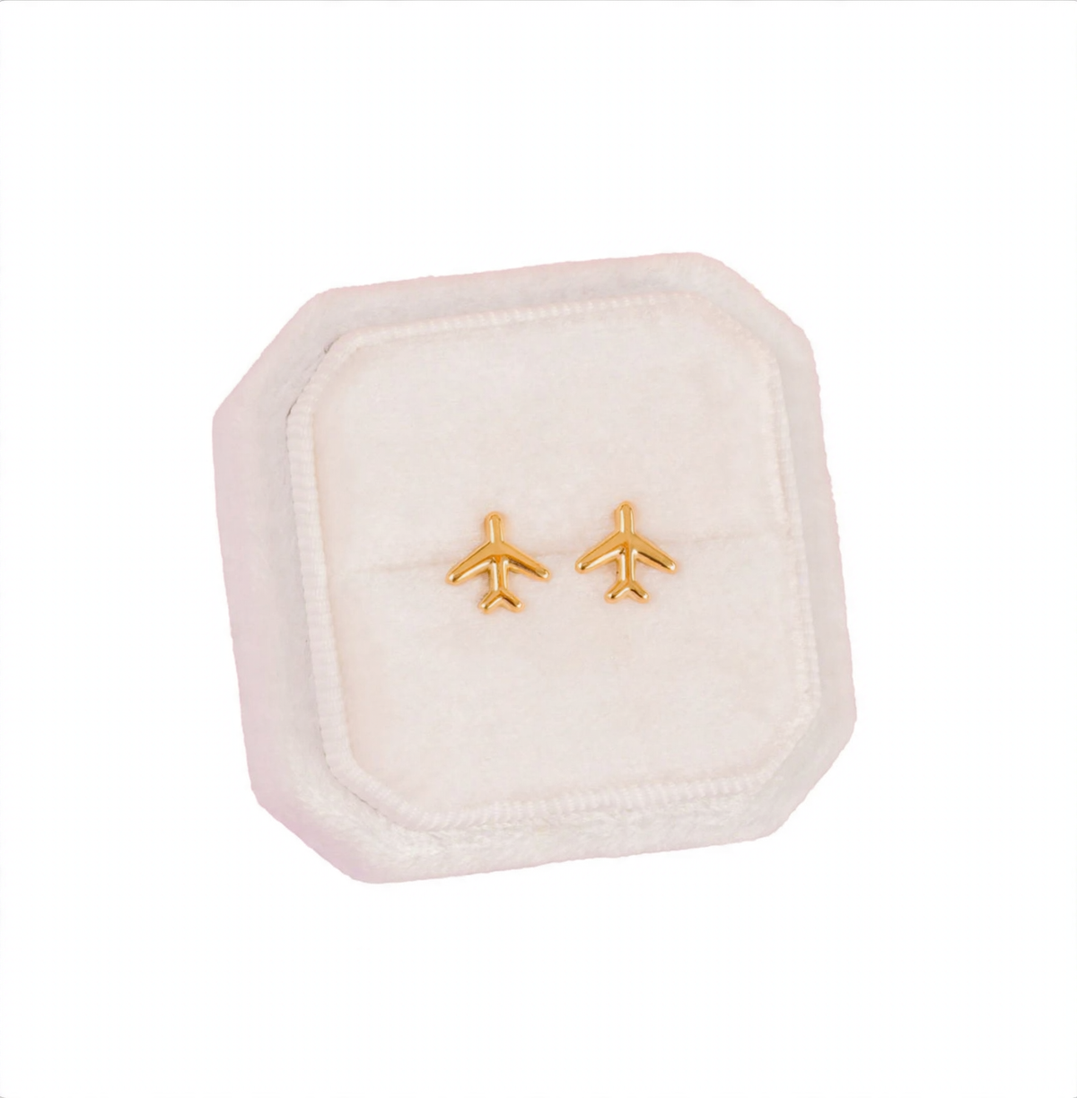 Pierced Airplanes Stud