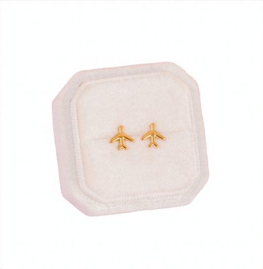 Pierced Airplanes Stud