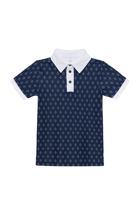 Polo Shirt Nautical - Anchor Print