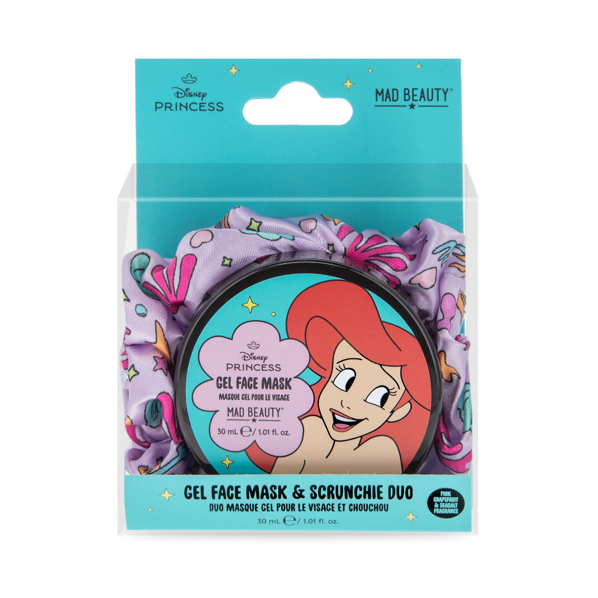 Mad Beauty Disney Ariel Gel Mask and Scrunchie Set