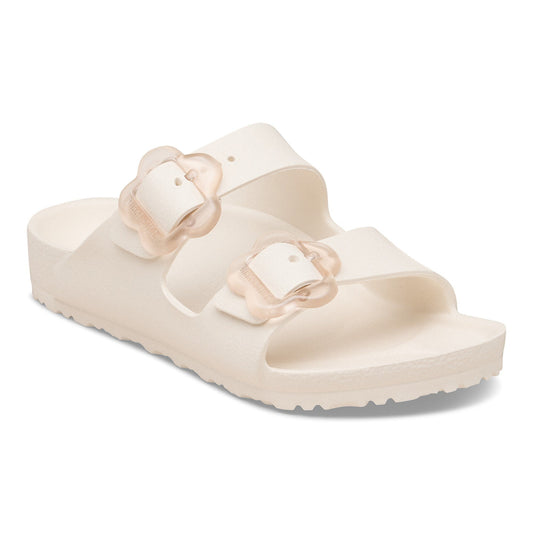 Birkenstock Arizona Flower EVA Kids sandal in Eggshell