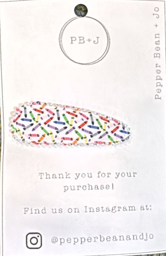 Colorful Crayon Clip