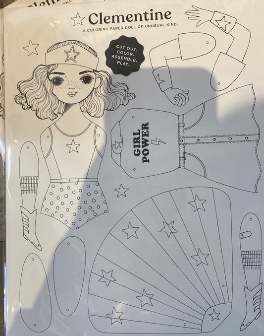 clementine paper doll