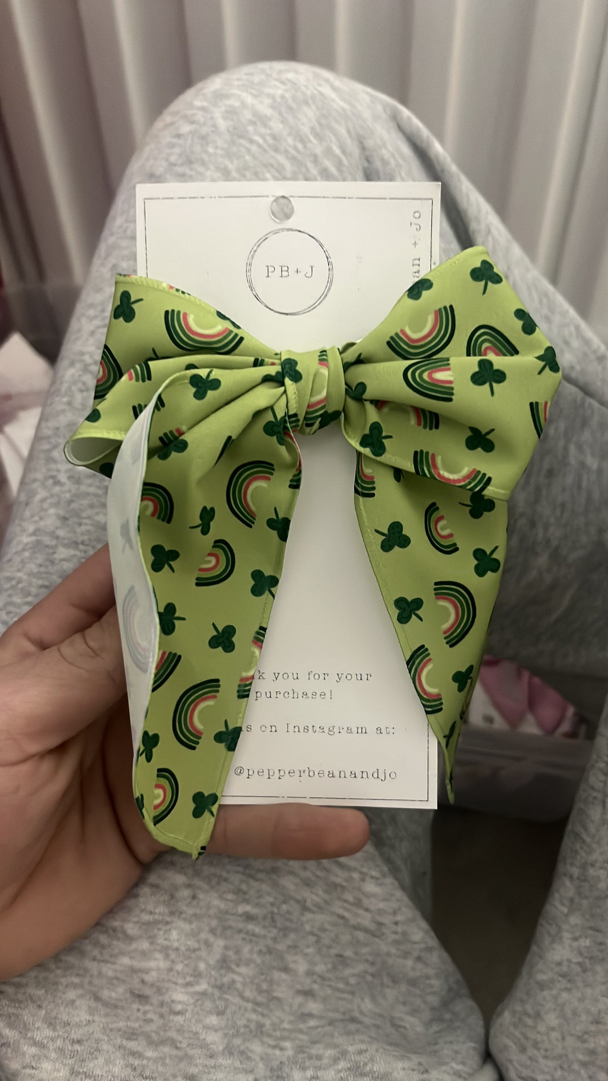 Rainbow/Clover Green James Bow