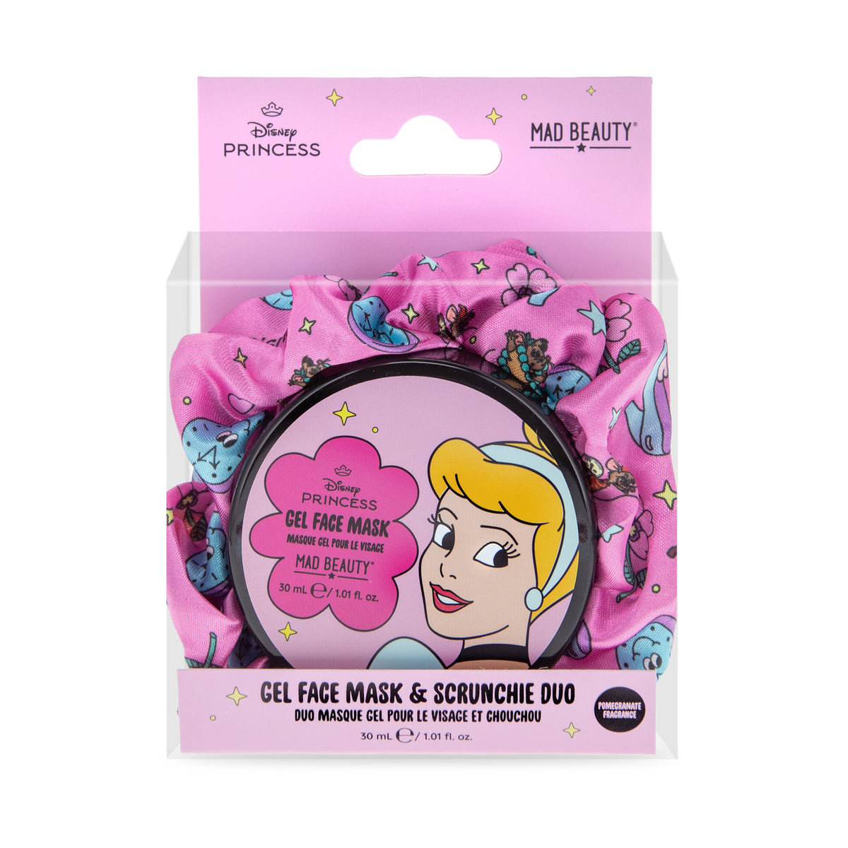 Mad Beauty Disney Cinderella Gel Mask and Scrunchie Set