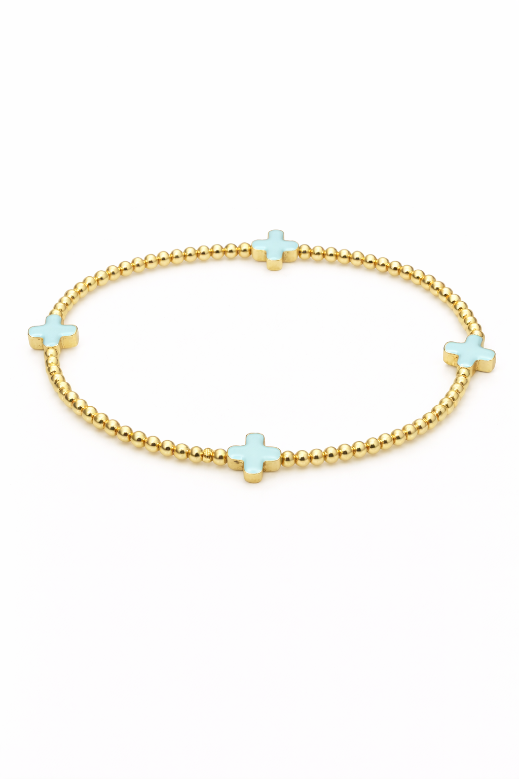 CK Lucy Cross Bracelet — Blue