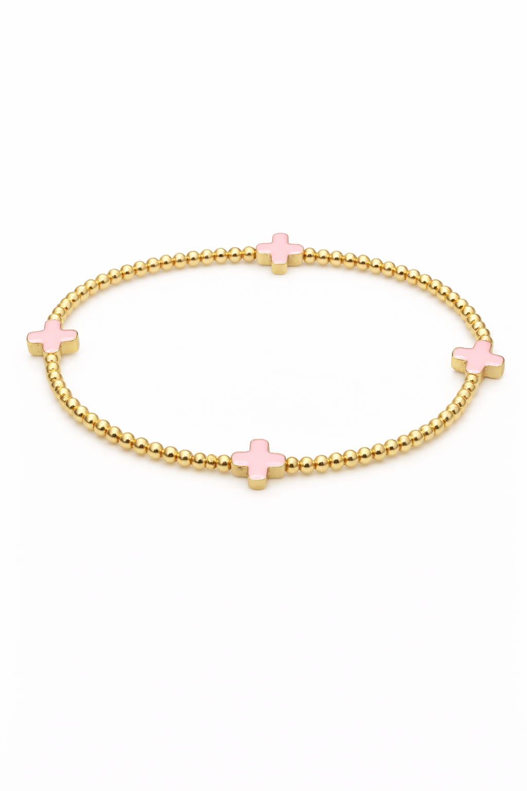 CK Lucy Cross Bracelet — Pink