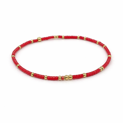 CK Seaside Bracelet 5.5" — Red
