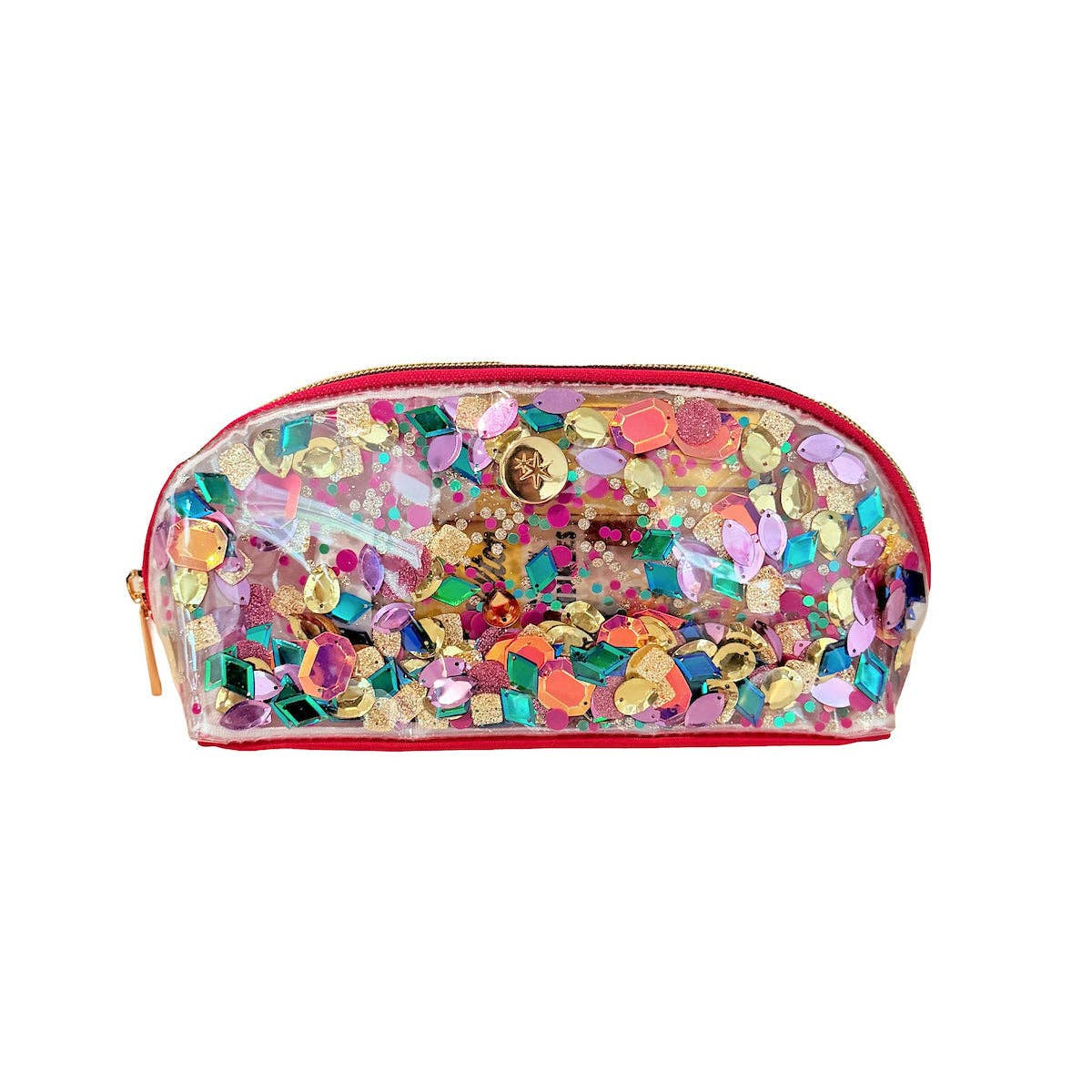 "Audrey" Bows & Jewels Confetti Pencil Pouch