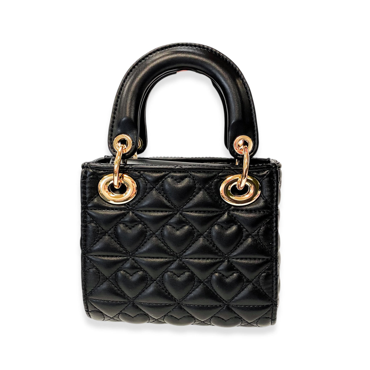 Doe a Dear Heart-Quilted Bag in Black
