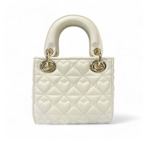 Doe a Dear Heart-Quilted Bag in Ivory