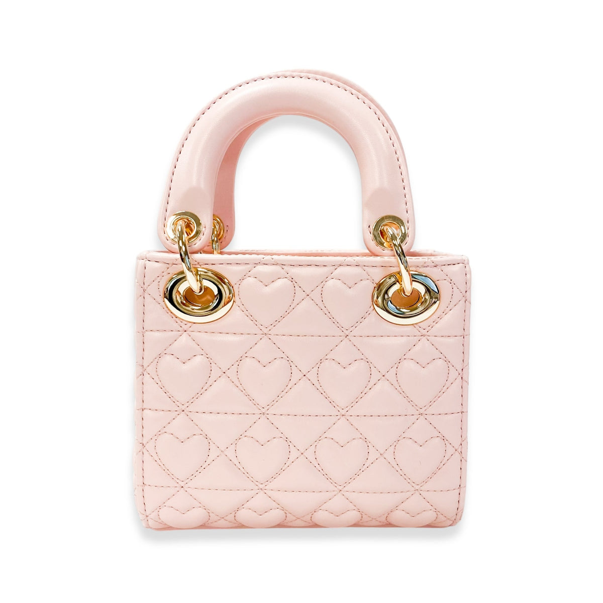 Doe a Dear Heart-Quilted Bag in Pink