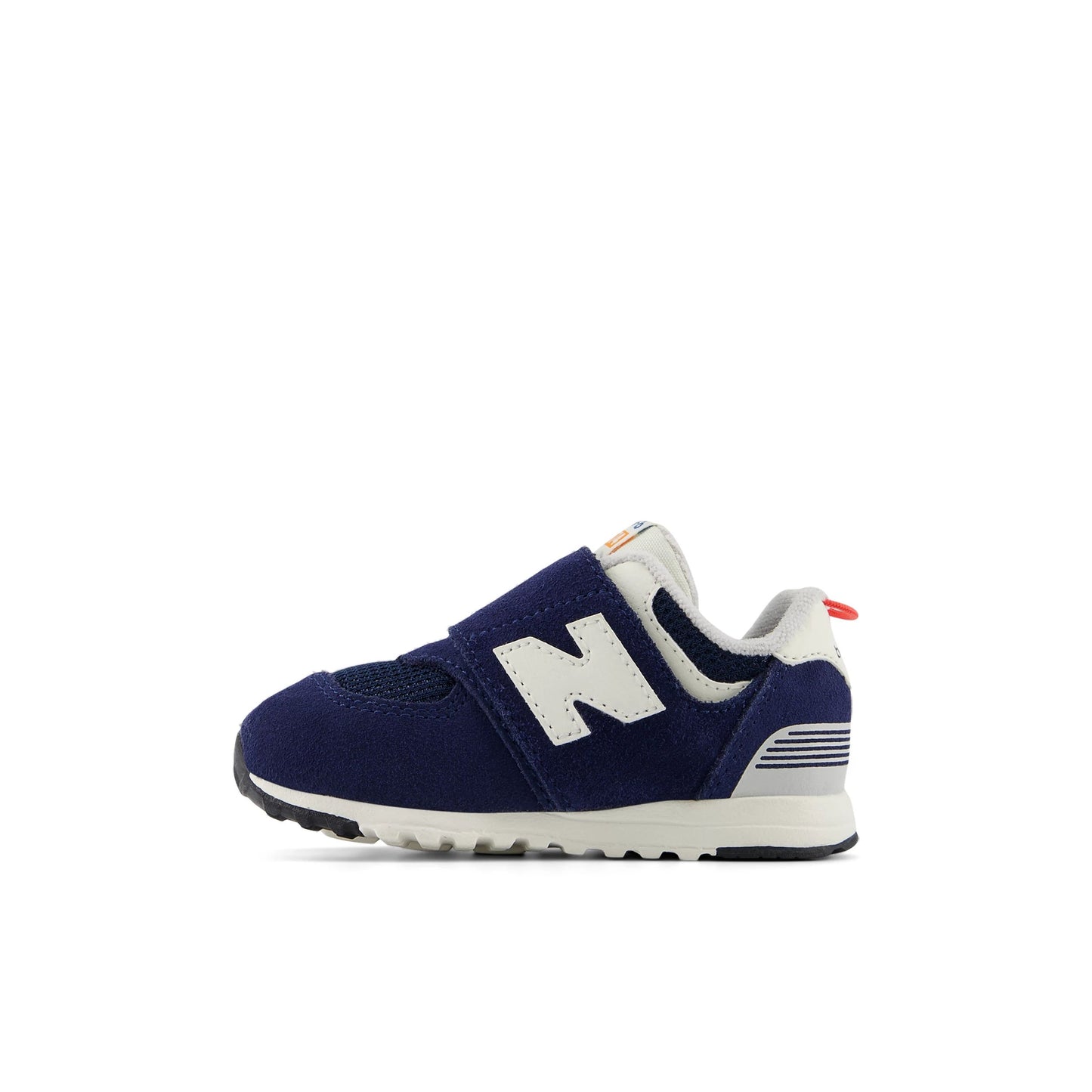 574 new-b Hook & Loop - NB Navy/Blast Red (2)