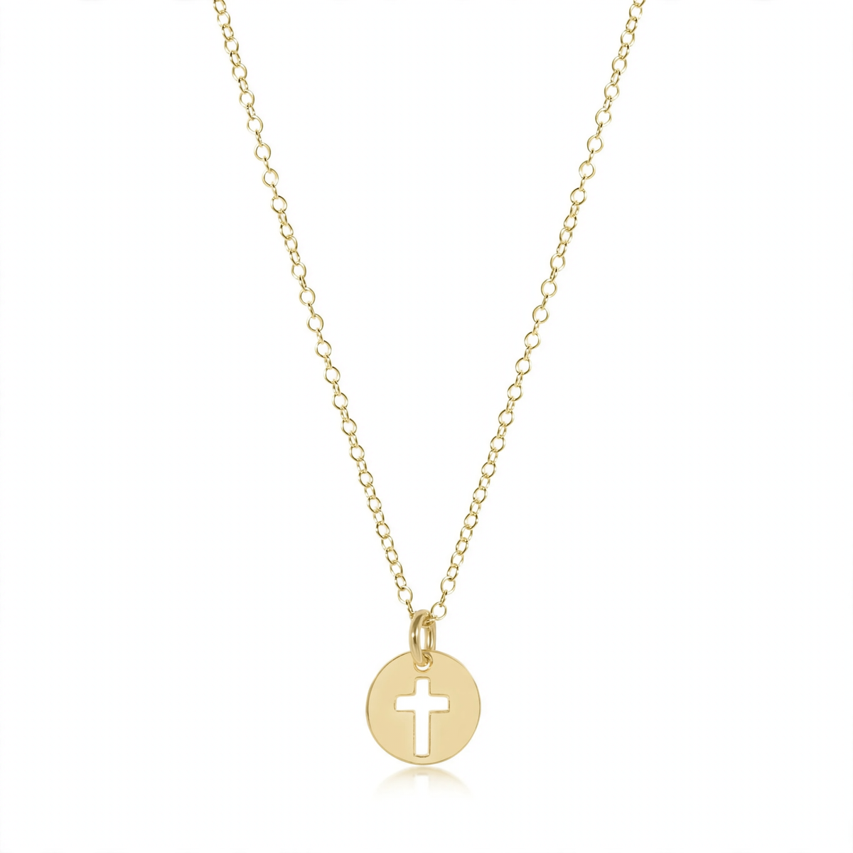egirl 14" Necklace Gold - Blessed Small Gold Disc